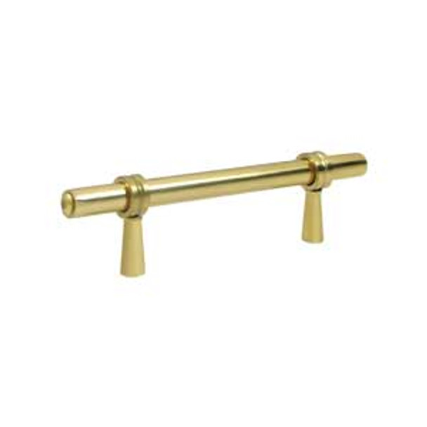 4-3/4" Adjustable Centers Bar Pull - Polished Brass