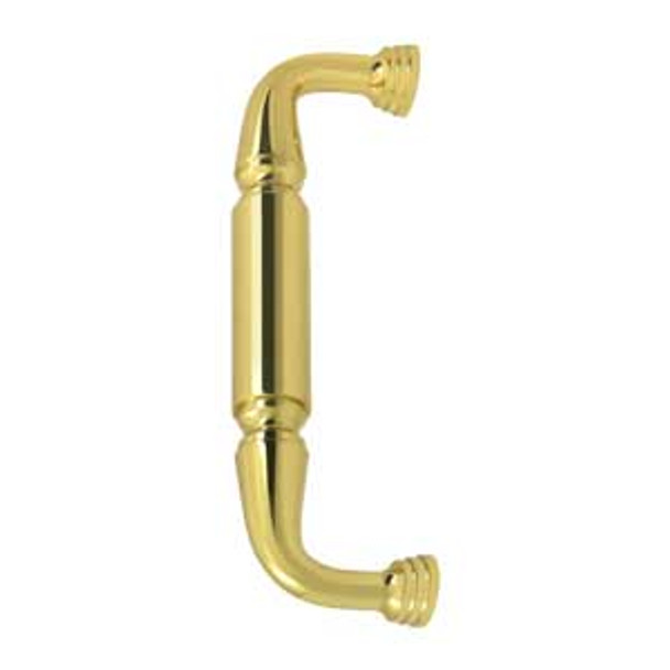 8" CTC Door Pull without Rosette - Polished Brass