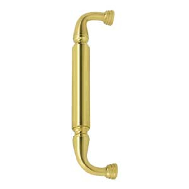 10" CTC Door Pull without Rosette - Polished Brass