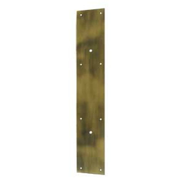 20" Push Plate for 10" Door Pull - Antique Brass