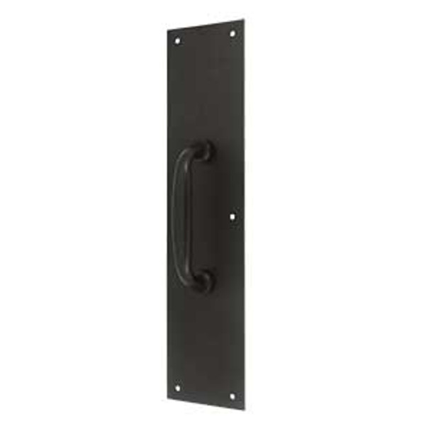 3-1/2" x 15" Push Plate with Handle - Oil-rubbed Bronze