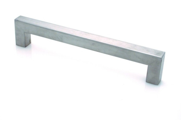 192mm CTC Thick Square Pull - Stainless Steel