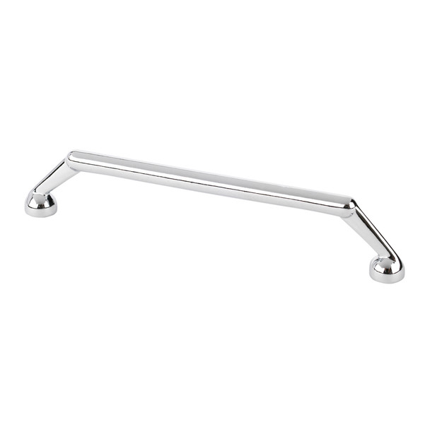 128mm CTC Thin Modern Pull with Round Base - Chrome