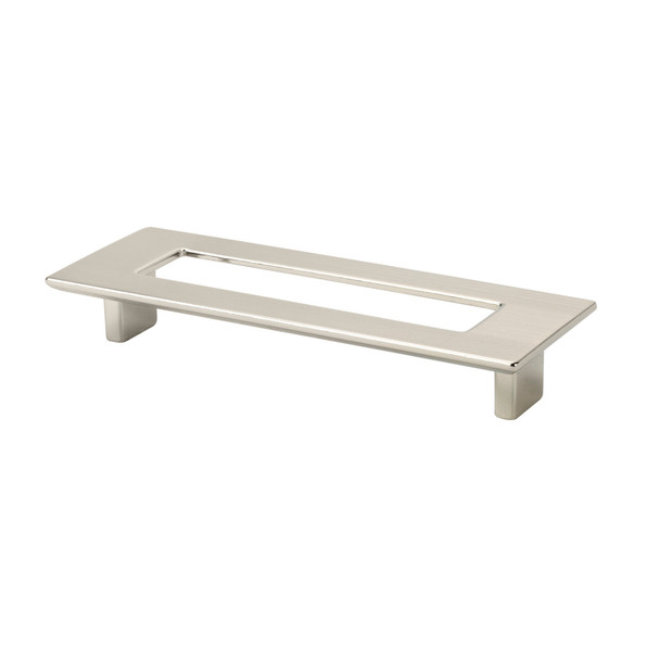 192mm CTC Large Rectangular Pull With Hole - Satin Nickel