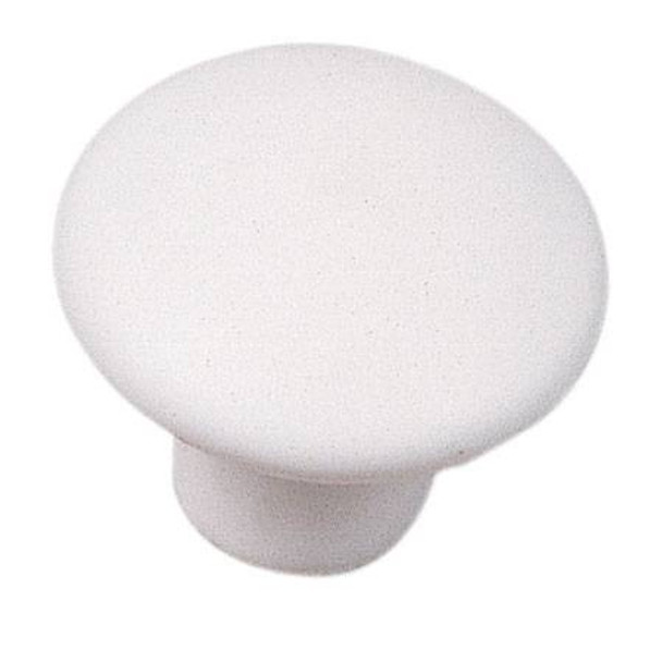 1-3/8" Dia. Mesa Ceramic Knob - White