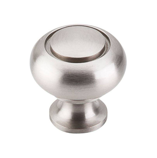 1-1/4" Dia. Ring Knob - Brushed Satin Nickel