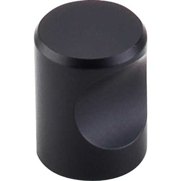 3/4" Dia. Indent Knob - Flat Black