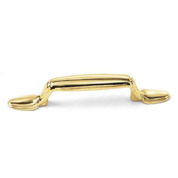 3" CTC Traditional Trunk Pull - Polished Brass