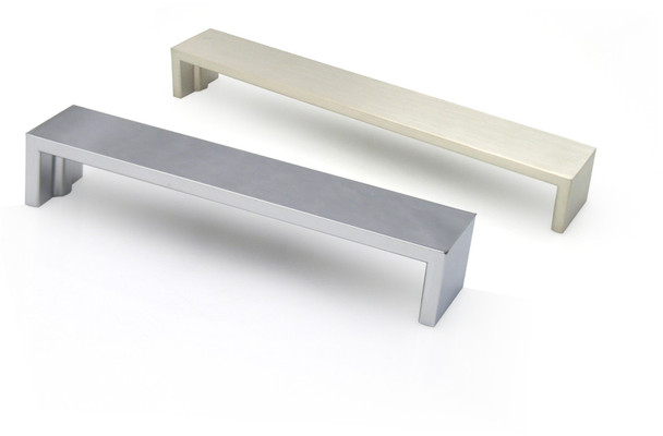 224mm CTC Broad Flat Bench Pull - Stainless Steel Look
