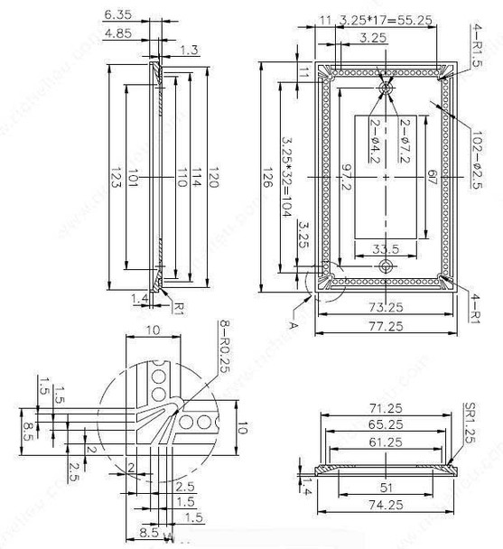 Traditional Ornate Edged 1 Rocker Switch Plate - Brushed Nickel