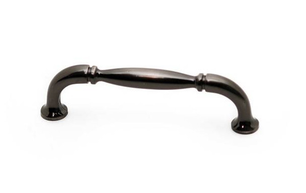 96mm CTC Country Style Pinched Bar Pull - Black Nickel