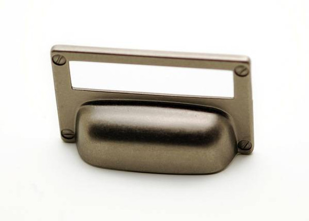 32mm CTC Rectangular Slotted Cup Pull - Faux Iron