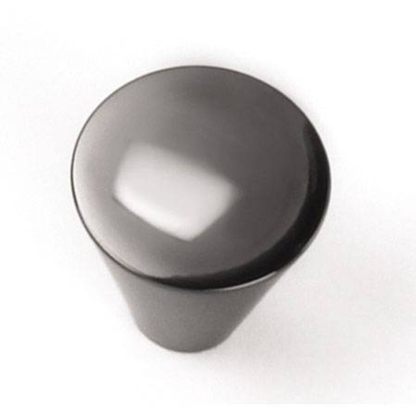 1" Large Delano Cone Knob - Black Nickel