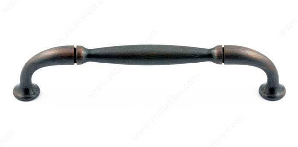 128mm CTC Country Style Pinched Bar Pull - Oil Rubbed Bronze