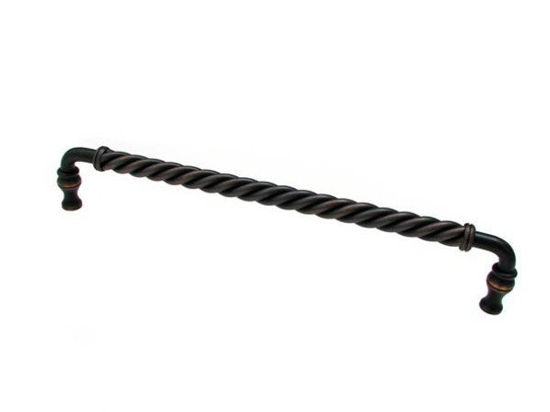 12" CTC Country Style Twist Pull - Brushed Oil Rubbed Bronze