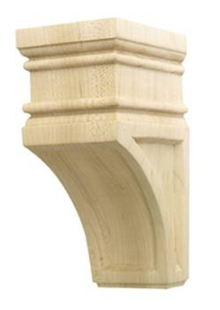 Corbel, Arcadian, oak, 2 7/8" x 6"