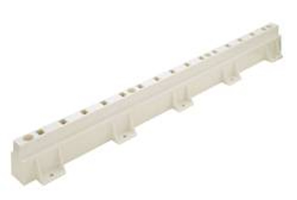 Roll-out Tray Support, adjustable, 2" x 20 1/8", plastic, white