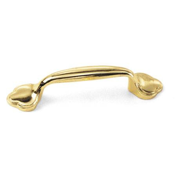 3" CTC Classic Decorative Wire Pull - Polished Brass