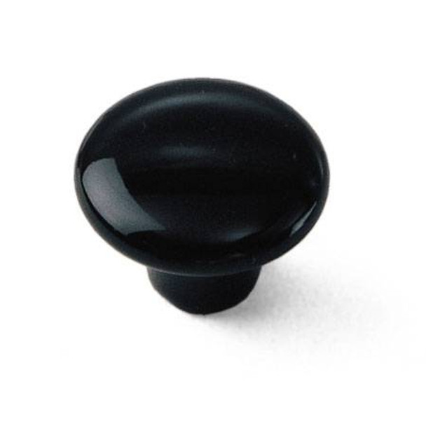 1-1/2" Dia. Ceramic Knob - Black