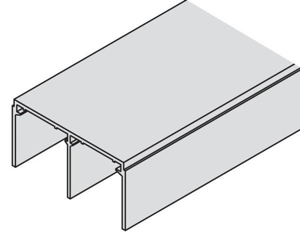 Guide Channel, aluminum, anodized, 78 x 40mm, 2.5 meters