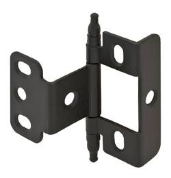 Full Wrap Non-Mortise Decorative Butt Hinge - Antique Brass