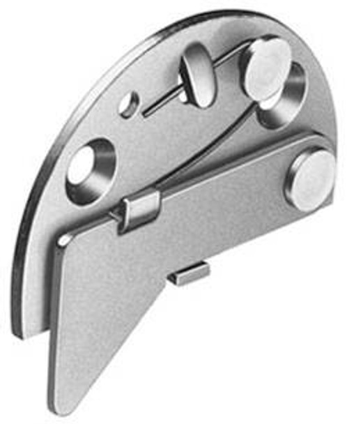 Drawer Catch, steel, nickel-plated, left hand