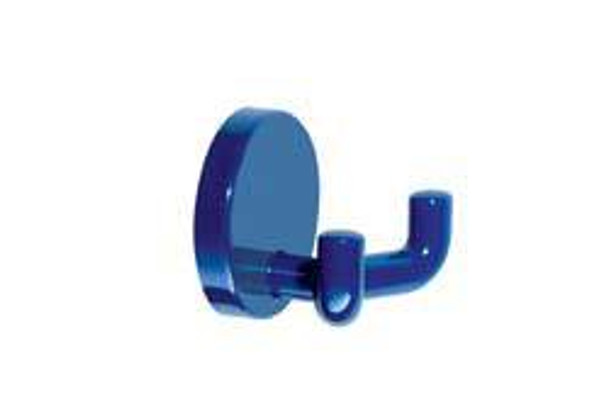 40mm Dia. Hewi Wall-mounted Double Hook - Steel Blue