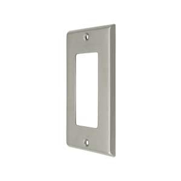 Single Rocker Transitional Switch Plate - Brushed Nickel