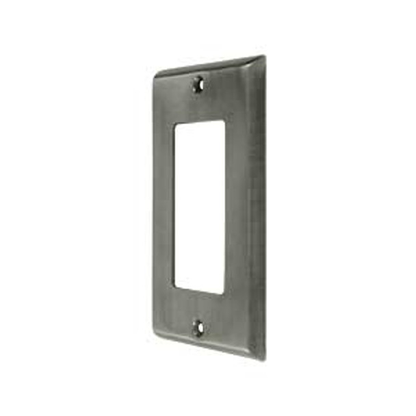 Single Rocker Transitional Switch Plate - Antique Nickel