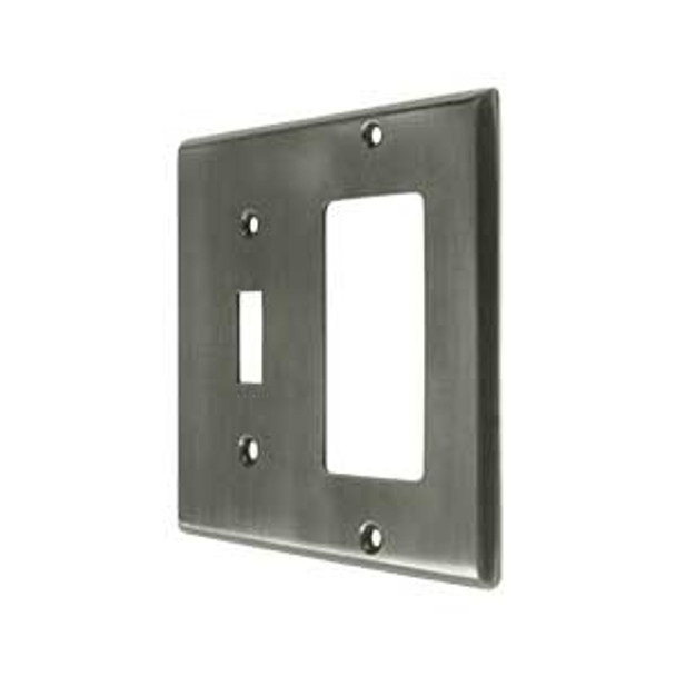 Transitional Switch / Rocker Switch Plate - Antique Nickel