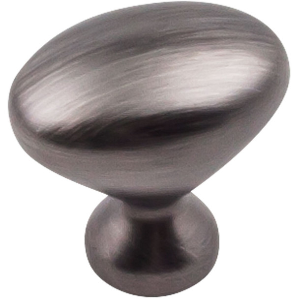 1-1/4" Merryville Oval Knob - Brushed Pewter