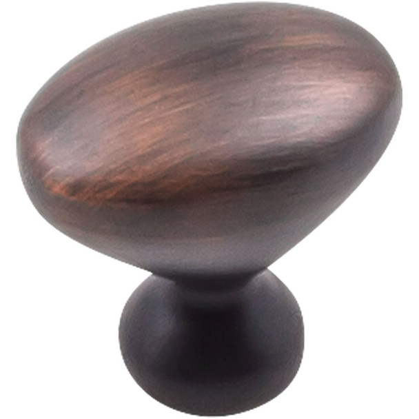 1-1/4" Merryville Oval Knob - Brushed Oil Rubbed Bronze