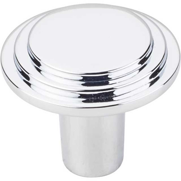 1-1/4" Dia. Large Round Calloway Knob - Polished Chrome