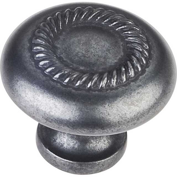 1-1/4" Dia. Round Cypress Knob - Gun Metal