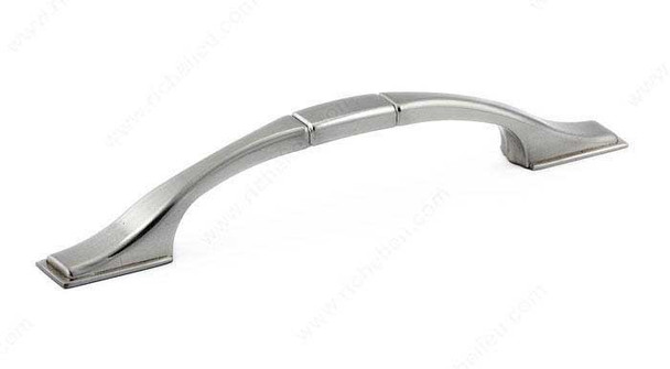 96mm CTC Classic Expression Sectioned Ramp Pull - Brushed Nickel