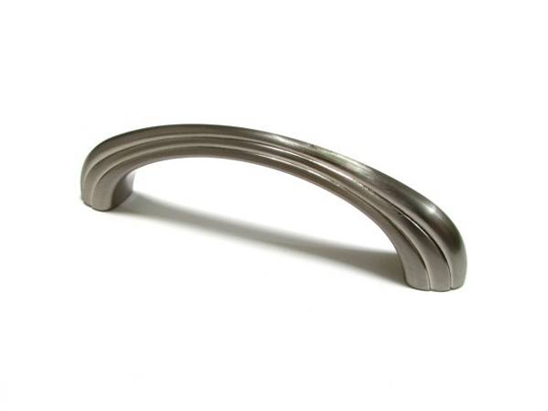 96mm CTC Classic Expression Ridged Arch Cabinet Pull - Brushed Nickel