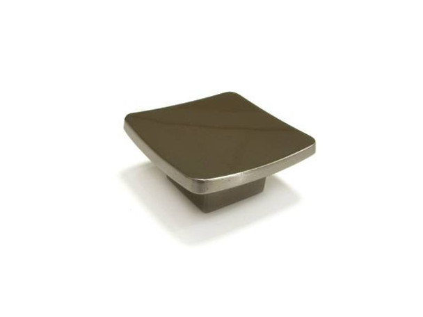 57mm Square Contemporary Knob - Brushed Nickel