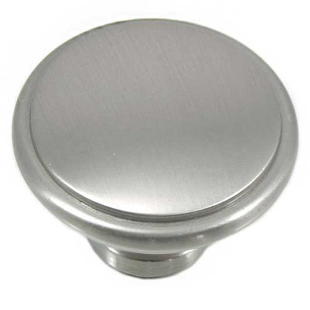 1-1/4" Dia. Grace Knob - Satin Nickel