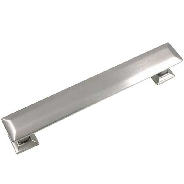 5" CTC Poise Pull with Back Plate - Satin Nickel