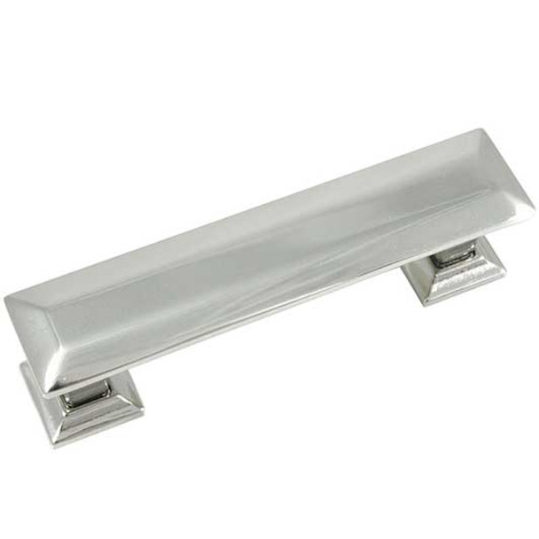 3" CTC Poise Pull with Back Plate - Polished Nickel