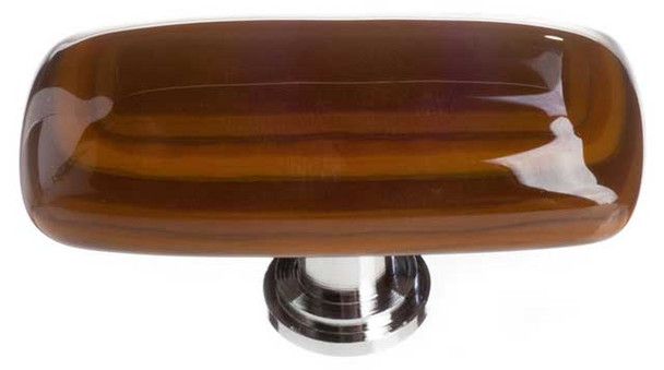 2" Stratum Woodland Brown & Umber Brown Long Knob - Oil Rubbed Bronze