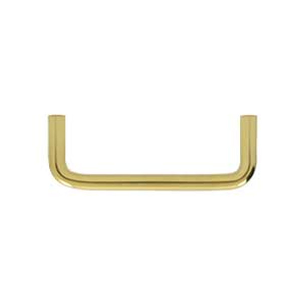 3-1/2" CTC Solid Brass Wire Pull - Polished Brass