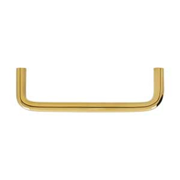 4" CTC Solid Brass Wire Pull - PVD Polished Brass