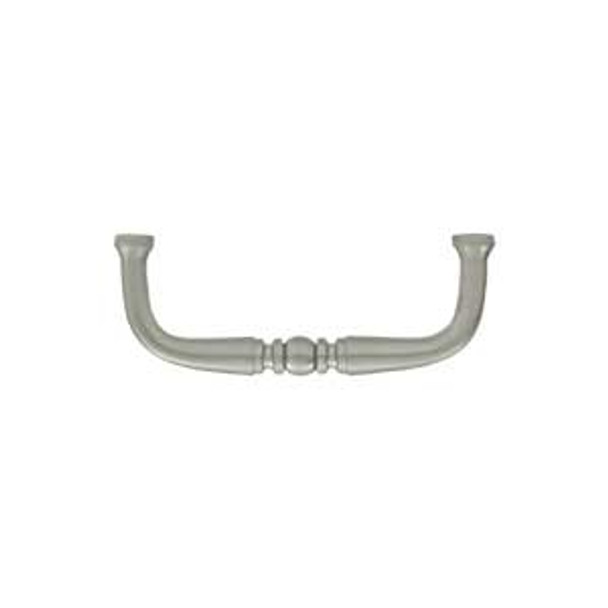 3" CTC Traditional Decorative Wire Pull - Brushed Nickel
