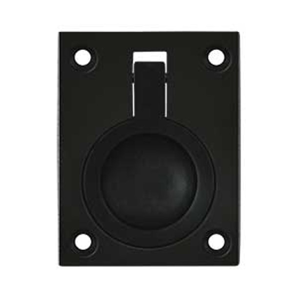 1-7/8" Flush Ring Pull - Paint Black