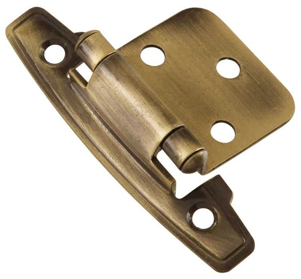 3-3/16" Surface Self-Closing Cabinet Hinge - Winchester Brass