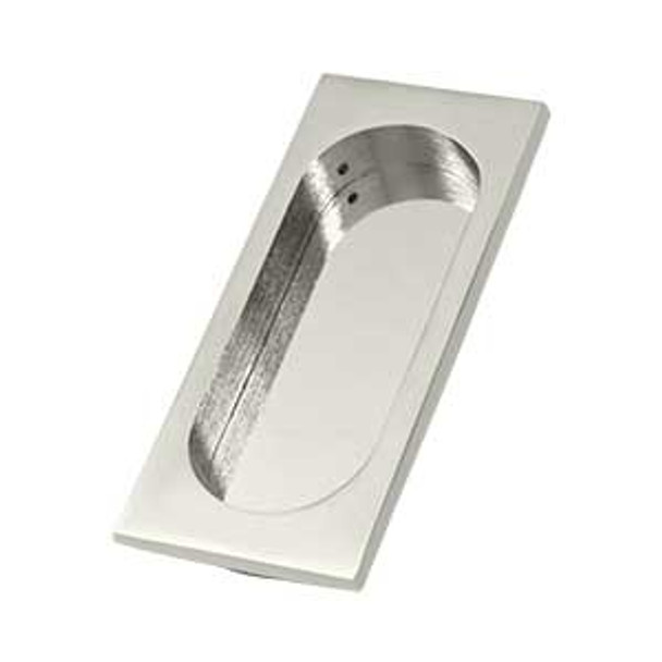 4" Large Flush Pull - Polished Nickel