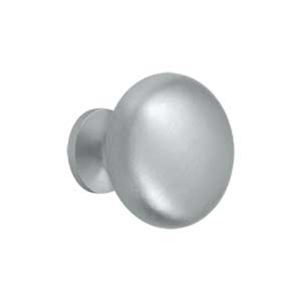 1-1/4" Dia. Solid Round Knob - Brushed Chrome