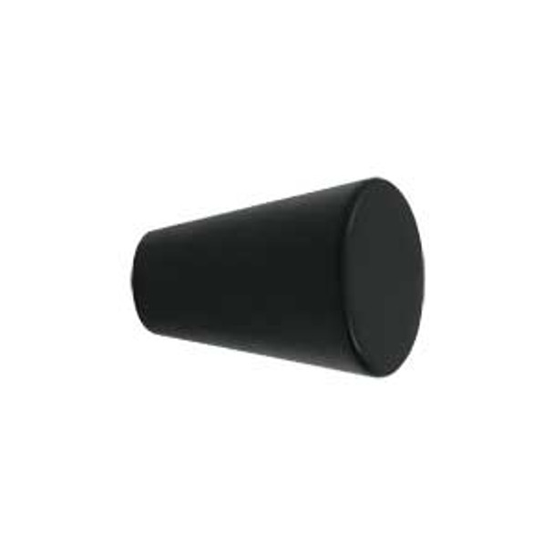 3/4" Dia. Cone Cabinet Knob - Paint Black