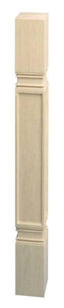 Wood Post, square, Arcadian, maple, 34 1/2 x 3 1/2 x 3 1/2"